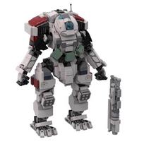 Creative Mecha Building Blocks Titanfall 2 Mecha Flame Toy Set black