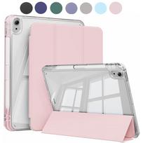 Crystal Clear Case For iPad 5 6 7 8 9 10 11 Air 11 13 inch /Mini 6th 7th gen /Pro 11 12.9 (3rd/4th/5th/6th gen) with pen holder For ipad mini 6 7 white
