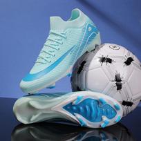 Besiūliai Flyknit futbolo bateliai dirbtinei dangai – Suaugusiųjų lauko sporto treniruotėms ir varžyboms. 38 gray