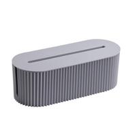 Waterproof Cable Management Box Dustproof Power Strip Organizer Phone Stand Slot  Desk Organization smėlis