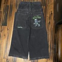 Mens Y2K Streetwear Baggy Denim Jeans Hip Hop Embroidered Loose Fit Straight Leg Cotton Pants Fall XXL brown