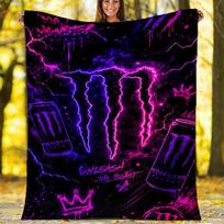 Monster Energy LOGO printed throw blanket—soft,warm;versatile blanket for all seasons—perfect as &air-conditioning throw,nap blanket 100cmx150cm
