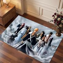 Bleach anime Rug Soft Thick Non Slip Floor Carpet for Bedroom Living Room Home Decor 40cmx60cm black