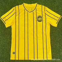 Mens Football Training Jersey 2026-27 Malaysia Home Kit Fan Version Short Sleeve Sportswear Small brown