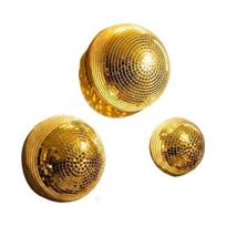 Set of 3 Mirrored Half Disco Ball Decoration Reflective Wall Accent for Party Backdrop Studio Display and Event Styling auksas
