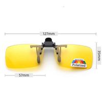 UV400 Day Night Vision vairavimo akiniai Unisex prisegami poliarizuoti akiniai nuo saulės Atverčiami lęšiai saulės akiniai Akiniai jojimo akiniai nuo saulės papuošalai aksesuarai  S geltona