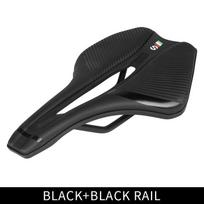 TOSEEK Mtb Bicycle Saddle Bike Seat 7mm Round Rail EVA Material Mountain Bike Bicycle Products Accessories For MTB Racing black