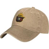 Smokey The Bear Denim Trucker Hat Baseball Cap for Men Or Women Cowboy Caps Adjustable natūrali