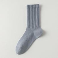 Mid-calf Cotton Men's Spring and Autumn Anti-odor and Sweat-absorbing Men's All-cotton Boneless Long Calf Sports Socks 1 pair šviesiai mėlyna spalva
