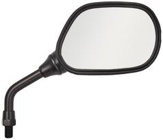 Kijima 203-9277 Motociklų dalys Mini veidrodėlis, Juodas, Dešinė pusė, Teigiamas sraigtas 0,4 colio (10 10mm bolts juoda