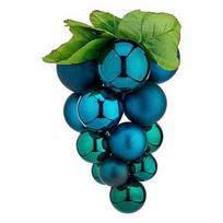 Kalėdiniai burbulai - Mėlynos vynuogės - Plastikas - 14 x 14 x 25 cm - Pakabinamos dekoracijos mėlyna