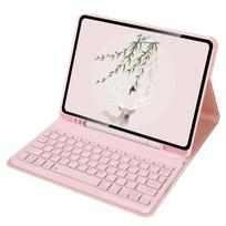 Skirta Samsung Galaxy Tab A11 Plus 11 colių 2025 SM-X236B SM-X236 planšetiniams kompiuteriams Klaviatūros dėklas Galaxy Tab A11+ SM-X230 SM-X235 dangtelis English rožinė