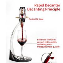 Wine Decanter Quick Portable Multi-Purpose Kitchen Gadget Wine Aerator Decanter For Christmas Retirement Valentine Party Kitchen China Mainland red