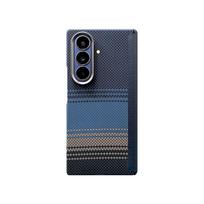 Applicable to Samsung Fold7 center shaft mobile phone case Kevlar aramid fiber magnetic suction Fold7 leather center shaft protective cover