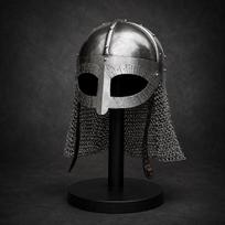 Handmade Steel Viking Spectacle Helmet Gjermundbu Norse Warrior Armor black