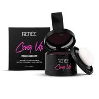 RENEE Cover-Up Hair Powder - Brown | Covers Grey Roots & Bald Spots Instantly | Highly Pigmented, Fuller & Denser Look | Long-Lasting | Matte Finis black