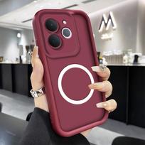Saldainio spalvos dėklas telefonui Realme Note 70 70T RMX5313 Note70 70T, minkšto silikono apsauginis dangtelis su belaidžiu magnetiniu žiedo lipduku For Realme Note 70T