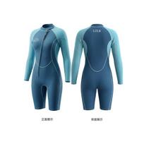 Womens 2mm SCR Neoprene Fullsuit Wetsuit Surfing Diving Swimming Water Sports Winter XL gray