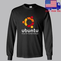 Ubuntu Linux Black  Size S2XL Unisex T-Shirt M black