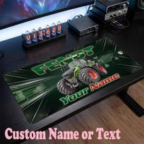 Fendt Customized Name Text Mouse Pad, Large Desk Mouse Mat Personalized Home Office Present 30cmx60cm gray