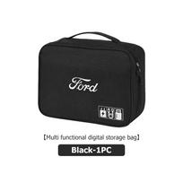 Ford Automobilio Aksesuarams Skaitmeninis Organizatorius Laikymo Maišelis Duomenų Kabeliams Escape Ecosport Fusion Explorer Expedition Taurus black