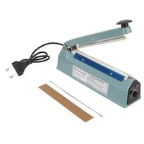 8in Metal Heat Sealing Impulse Manual Sealer Machine Closer Bag Packing Tool Kit gray