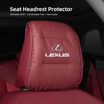 Odinė automobilio pagalvės užvalkalas Automobilio reikmenys Galvos atramos užvalkalas Lexus RX330 IS250 Ct200h ES300h RX350 Anti-fouling decoration pagalvės užvalkalas brown