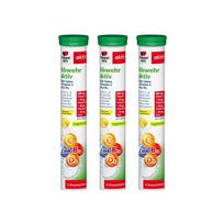 Doppelherz Zinc Selenium Vitamin C B12 D3 Immune Effervescent Tablets Lemon 3 pcs 15 tablets