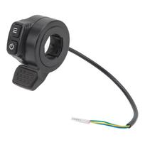 Electric Scooter Throttle Finger Throttle with Power Switch Speed Control Throttle Replacement Part Throttles 2 Deep Black black