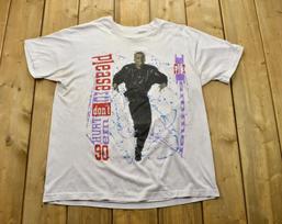 Vintage 90's mc Hammer Bart Simpson Rap T-shirt - Band Tee - Single Stitch - 90s Unisex T-Shirt M white