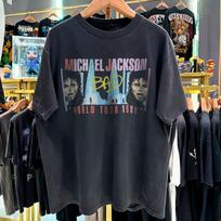 1988 Michael Jackson Bad World Tour Promo T-Shirt Black reprint PA11656 L gray