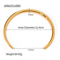Uworld Glossy Vintage Stainless Steel Choker Jewelry Gifts Accessories Fashion Jewelry Waterproof beige