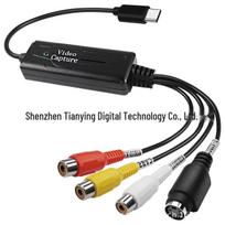 1080P USB Video Capture Card, Driver-Free, Compatible with WIN & MAC Systems