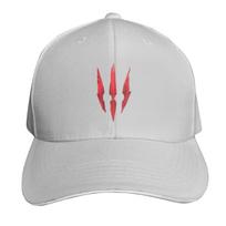 Witcher 3 Logo Baseball Cap Summer Beach Travel Streetwear Hip Hop Trendy Vintage Retro Embroidered white