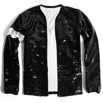 Imitatoriaus Michael Jackson Kostiumai Striukė Juodi Blizgučiai Apyrankė Pirštinė Viršutinis drabužis Cosplay 6years&Michael Jackson black