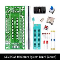 ATmega8/18/88 AVR Minimum System Board Kit, DIY Development Board with ZIF Socket & Components