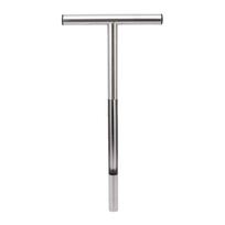 Soil Sampler Probe 304 Stainless Steel Protable T Handle Soil Sampling Tool for Farm Garden Lawn 21in 21in gray
