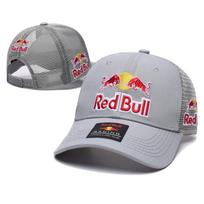Red Bull Racing Beisbolo Kepuraitė Vyrams Moterims Kvėpuojanti Tinklelio Traukerio Kepurė Atsitiktinė Lauko Sporto Kepurė Nuo Saulės Reguliuojama Snapback Kepuraitė one size gray
