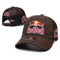 Red Bull Racing Beisbolo Kepuraitė Vyrams Moterims Kvėpuojanti Tinklelio Traukerio Kepurė Atsitiktinė Lauko Sporto Kepurė Nuo Saulės Reguliuojama Snapback Kepuraitė one size black