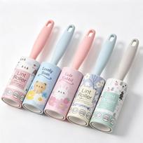 Compact Lint Roller: 10cm Tear-Off Dust Remover for Clothing and Household Use white