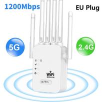 1200Mbps dviejų juostų WiFi kartotuvas 2.4G 5G belaidis signalo plėtiklis Wifi stiprintuvas Maršrutizatorius Ilgo nuotolio Wi-Fi stiprintuvas biuro namams