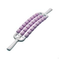 Massage Roller Bendable Manual Non Slip Handles Yoga Massager Stick Muscle for Exercise violetinė