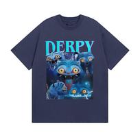 Kpop Demon Hunters Funny Movie Graphic T Shirts Men's Women's Casual Fashion Cotton Short Sleeve T-shirt Cosplay Streetwear S blue
