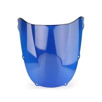 Motorcycle Windscreen For Kawasaki Ninja 636 ZX6R 1998 1999 Wind Deflector Screen Double Bubble Windshield Deflector Protector mėlyna