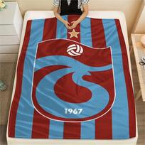 1 vnt. Trabzonspor FC spaudinio flanelinis pledas, aukštos kokybės, patogus visais metų laikais, namų dekoras, šiluma ir komfortas, puikiai tinka Kalėdų dovanoms228 80cm x 120cm gray