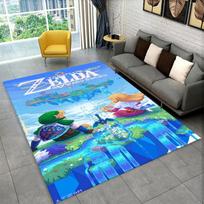 Klasikinis žaidimas Z-Zelda Animacinis Link Kilimas Kilimas Žaidimų Kambariui Miegamajam Svetainei Sofai Namų Dekoras, Vaikų Plotas Kilimas Neslystantis Grindų Kilimėlis 40x60cm blue
