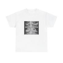 Billie Eilish Eyepatch Pattern Printed Cotton Tshirt Suitable for Both Unisex and Women A Summer Clothing Fan Favorite Tshirt 2XL gray