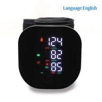 High-Precision LCD Blood Pressure Monitor, Electronic Wrist Device for Home Health Monitoring Language : English juoda