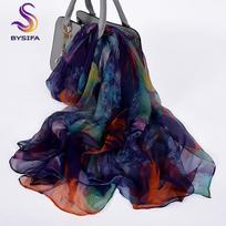 Moterims 100% natūralaus šilko ilgas šilkinis skara su raštu madinga šilkinė skara moteriška didelio dydžio šilkinė skara 180*105cm žiemai, rudeniui black