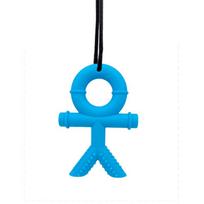 Versatile Food Grade Silicone Teething Stick For Infants In Eye Catching Colors mėlyna